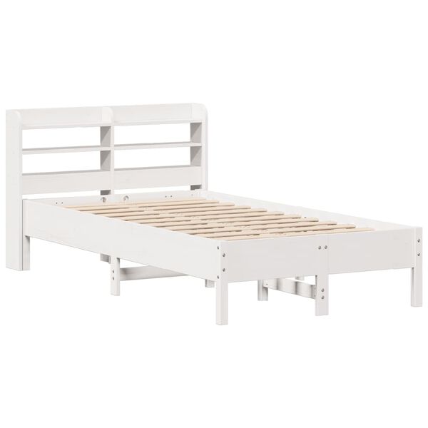 vidaXL Bed Frame without Mattress White 90x200 cm Solid Wood Pine