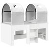 vidaXL Bed with Tunnel 3 pcs White Engineered Wood