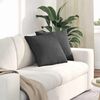vidaXL Sofa Pillows 2 pcs Dark Grey 45 x 45 cm Corduroy Fabric