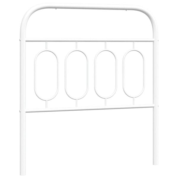 vidaXL Metal Replace Headboard White 80 cm