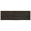 vidaXL Wall Shelf Dark Brown 160x50x(2-6) cm Treated Solid Wood Oak