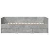 vidaXL Daybed with Drawers without Mattress Concrete Grey 90x200 cm