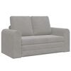 vidaXL Folding Sofa Bed Light Grey 148 x 71 x 83 cm Velvet