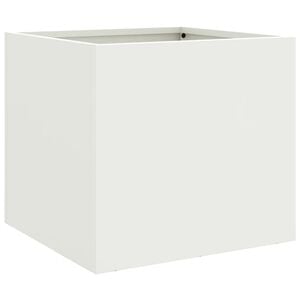 vidaXL Planter White 32x30x29 cm Steel