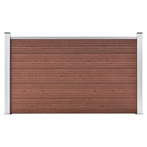 vidaXL Garden Fence WPC 180x105 cm Brown