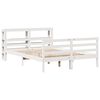 vidaXL Bed Frame without Mattress White 120x190 cm Small Double Solid Wood Pine