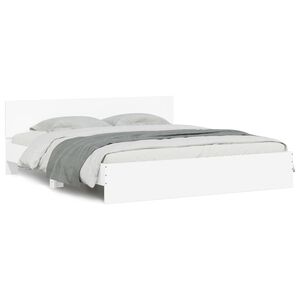 vidaXL Bed Frame without Mattress White 160x200 cm