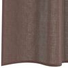 vidaXL Voile Curtains with Rod Pockets 2 pcs Brown