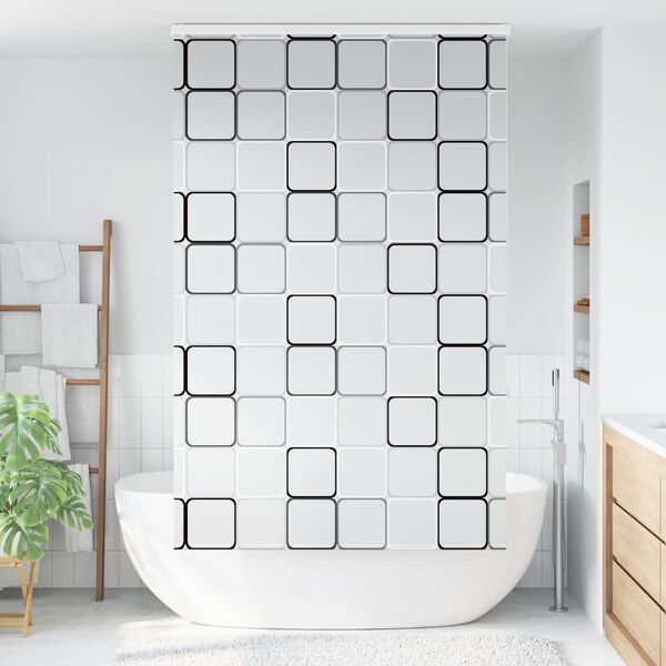 vidaXL Shower Roller Blind with Cassette 140x240 cm Fabric Width 136 cm
