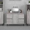 vidaXL Sink Cabinet Grey Sonoma 80x33x60 cm Engineered Wood