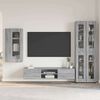 vidaXL TV Cabinet Set with Drawer FLORIN Grey Sonoma Engineered Wood