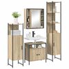 vidaXL Bathroom Furniture Set 4 pcs Sonoma Oak Engineered Wood
