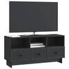 vidaXL TV Cabinet with Drawer Black 102 x 34.5 x 50 cm Engineered Wood