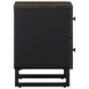 vidaXL Bedside Cabinets 2 pcs Black 40x33x46 cm Solid Wood Mango