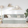 vidaXL Corner Bed Frame with Headboard Light grey 100 x 200 cm Velvet
