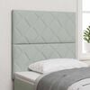 vidaXL Headboard Height Adjustable Light grey 100 cm Velvet