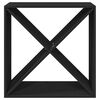vidaXL Wine Cabinet Black 62x25x62 cm Solid Wood Pine