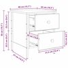 vidaXL Bedside Cabinet with Drawer Old wood 40 x 42 x 50 cm