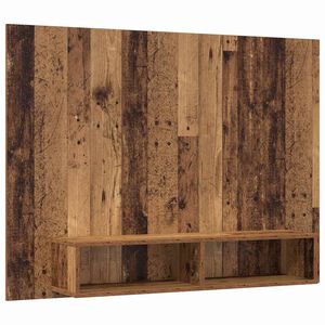 vidaXL TV Cabinet Set Black Oak 120 x 23.5 x 90 cm Engineered Wood