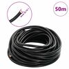 vidaXL Leather Cord Black &Oslash;4 mm x 50 m Leather