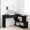 vidaXL Desk Black Oak 200 x 50 x 76 cm Engineered Wood