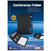 DESQ A4 Conference Folder with Notepad and Calculator Black