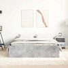 vidaXL Bed Frame without Mattress Concrete Grey 160x200 cm