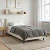 vidaXL Full Year Duvet Quilted Light Grey 135 x 220 cm Microfiber