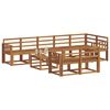 vidaXL Outdoor Sofa Set 9 pcs Natural Solid Acacia Wood