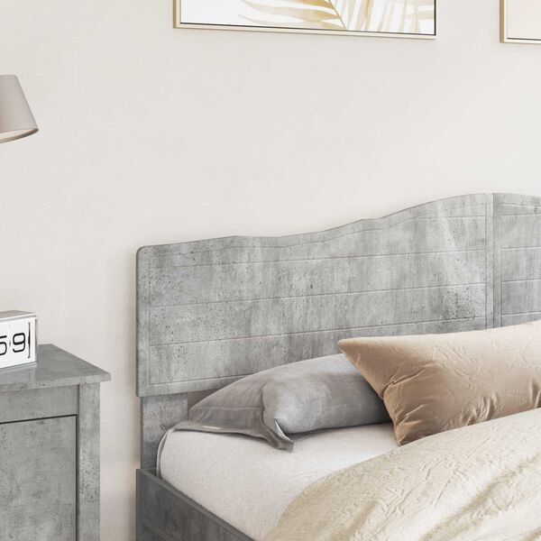 vidaXL Headboard Concrete Grey 200 cm Engineered wood