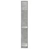 vidaXL Bookcase 5-Tier Concrete Grey 80.5x23.5x162.5 cm Engineered Wood