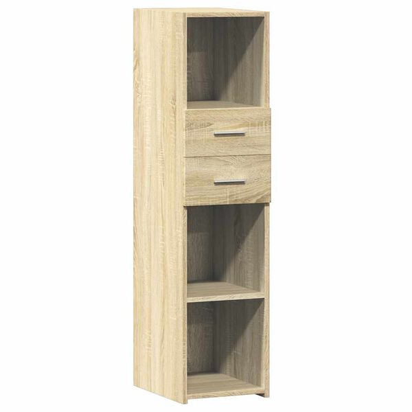 vidaXL Highboard Sonoma Oak 30x42.5x124 cm Engineered Wood