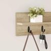 vidaXL Wall-Mounted Coat Rack Sonoma Oak 60 x 10.5 x 18 cm
