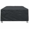 vidaXL Furniture Cover Plain Black 315 x 180 x 74 cm 600D