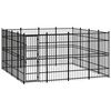 vidaXL Outdoor Dog Kennel Steel 14.75 m&sup2;