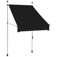 vidaXL Manual Retractable Awning 100 cm Anthracite