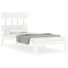 vidaXL Bed Frame without Mattress White 100x200 cm Solid Wood Pine