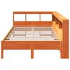vidaXL Bookcase Bed without Mattress Wax Brown 120x200 cm Solid Wood Pine