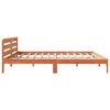 vidaXL Bed Frame without Mattress Wax Brown 200x200 cm Solid Wood Pine