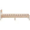 vidaXL Bed Frame without Mattress 75x190 cm Small Single Solid Wood Pine