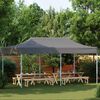 vidaXL Party Tent Folding Anthracite 291 x 580 x 315 cm Oxford Fabric