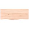 vidaXL Bathroom Countertop 100x40x(2-6) cm Untreated Solid Wood