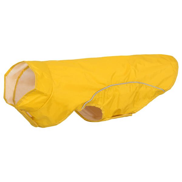 vidaXL Dog Raincoat with Reflective Strips Polyester Yellow XL
