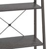 vidaXL 4-Tier Standing Shelf Black 56x35x140 cm