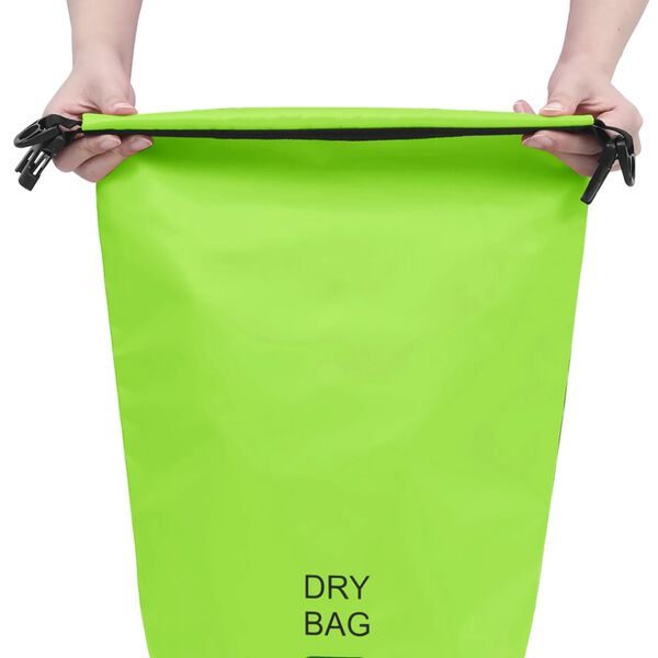 vidaXL Dry Bag Green 10 L PVC