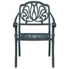 vidaXL 5 Piece Garden Dining Set Green Cast Aluminium