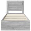vidaXL Bed Frame with Drawer with Headboard Manual Engineered Wood