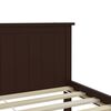 vidaXL Bed Frame without Mattress Dark Brown Solid Wood Pine 120x200 cm
