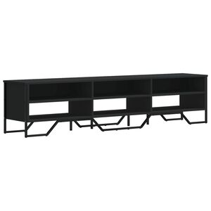 vidaXL TV Cabinet Black 180x34x41 cm Engineered Wood