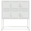 vidaXL Sideboard White 100.5x39x107 cm Steel